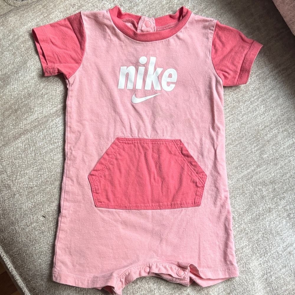 Nike Two-Tone Pink Baby Romper